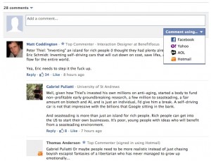 Using Facebook connect for comments on your website helps reduce bullying and social media trolling
