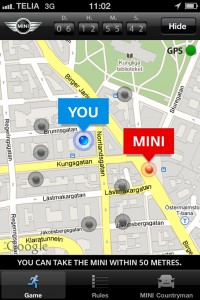 Mini created a Treasure Hunt app to launch the new Mini Cooper in Europe