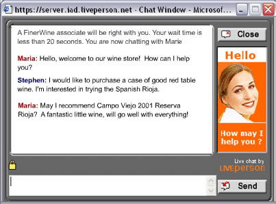 Live Chat is an online customer service tool