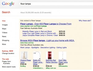 Google Product Extensions allow ecommerce stores to show images in their google search ads